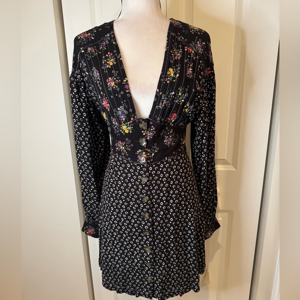 Free People Floral Print Wonderland Mini Dress - Picture 5 of 10